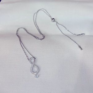 Swarovski Crystal Vertical Infinity Necklace